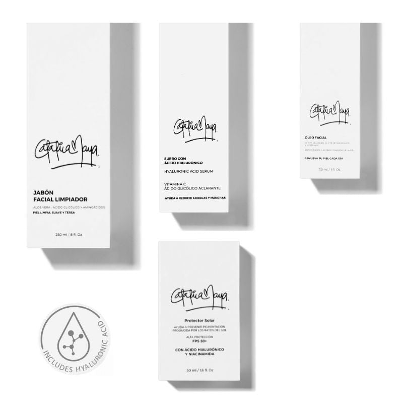 RUTINA FACIAL JABÓN + SERUM + ÓLEO + PROTECTOR